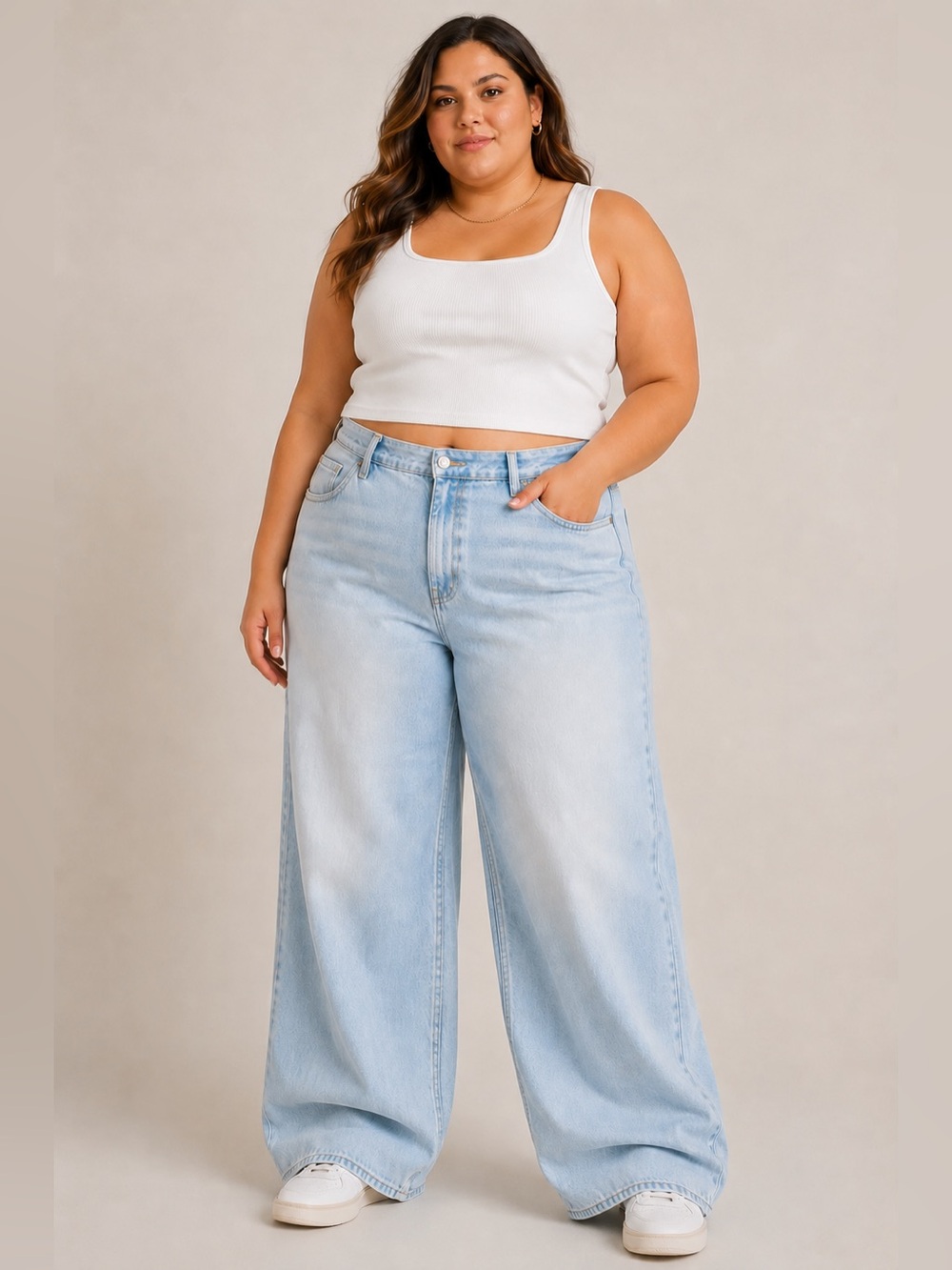 Old Navy High Rise Baggy Wide Leg Jeans Light Wash Y2K Style Skater Denim Comfy